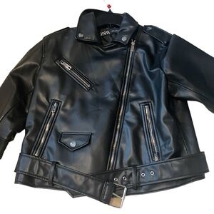 Zara leather jacket